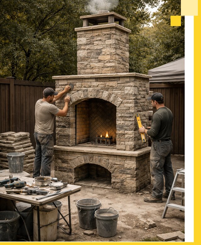 Проектирование и установка уличных каминов в Пятигорске