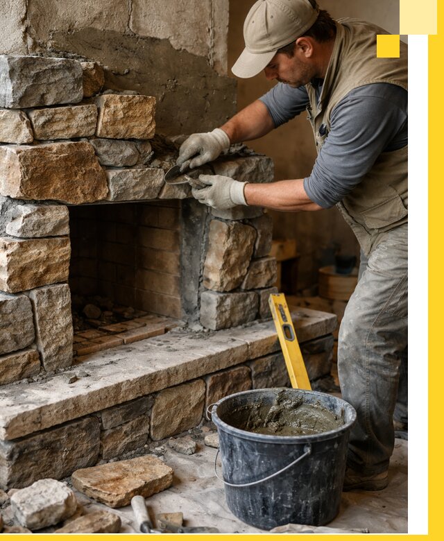 Изготовление и установка каменных каминов под ключ в Пятигорске