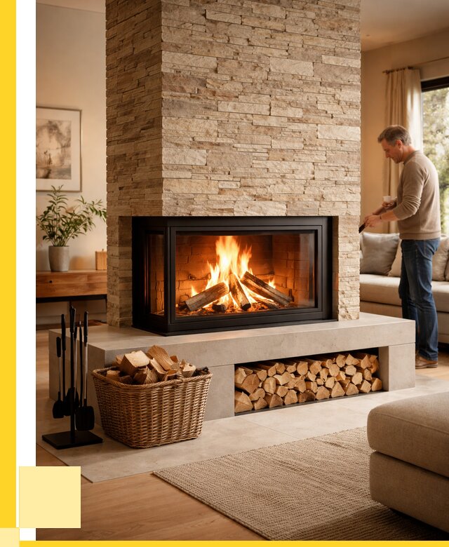 Дровяной камин под ключ в Пятигорске от 205460 р. | ЭриданПтг