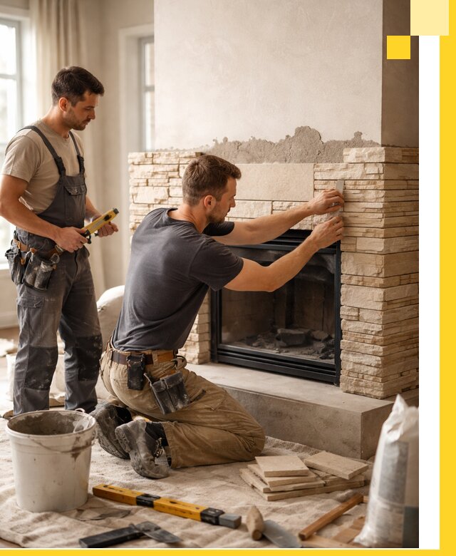 Установка и монтаж каминов для загородного дома в Пятигорске