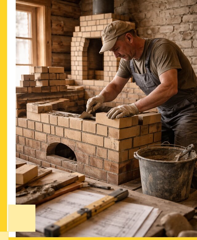 Кладка печей из кирпича в Пятигорске цены от 30819 р. - ЭриданПтг