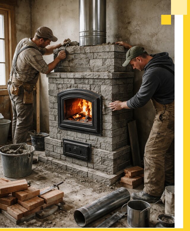 Производство, поставка и монтаж дровяных печей в Пятигорске