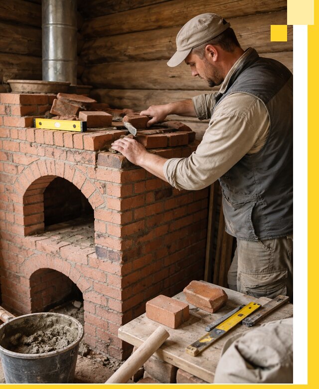 Изготовление и установка русских печей в Пятигорске под ключ