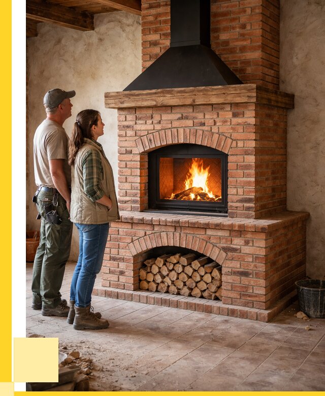 Печи камины из кирпича в Пятигорске от 123276 р. | ЭриданПтг