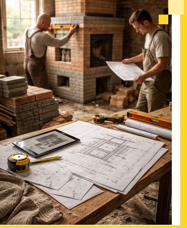 Проекты печей и каминов с индивидуальным дизайном в Пятигорске