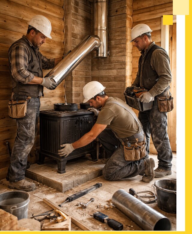 Профессиональный монтаж банных печей и дымоходов в Пятигорске