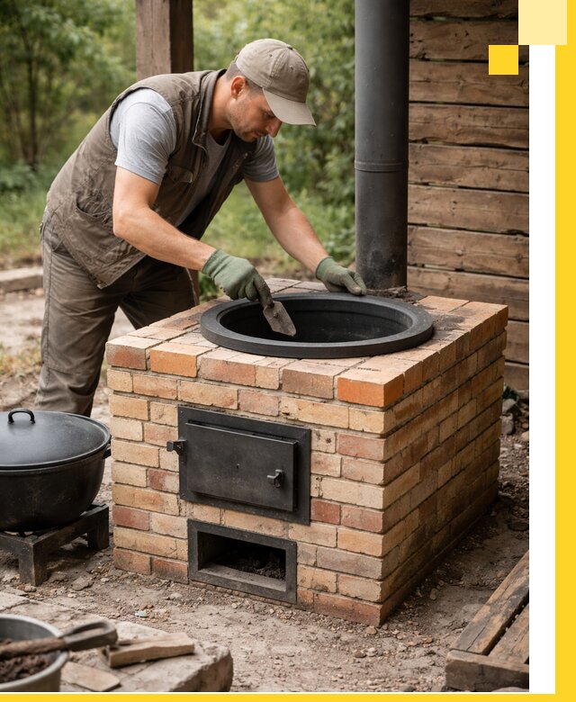 Изготовление и установка печей для казана в Пятигорске под ключ