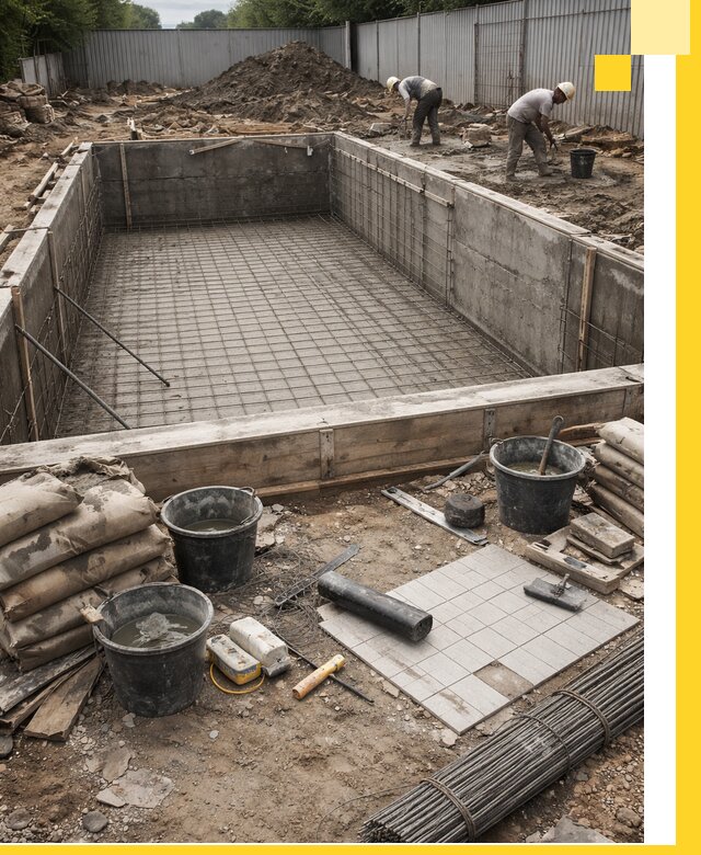 Строительство бассейнов под ключ в Пятигорске, дизайн и монтаж