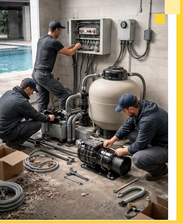 Профессиональный монтаж оборудования для бассейнов в Пятигорске