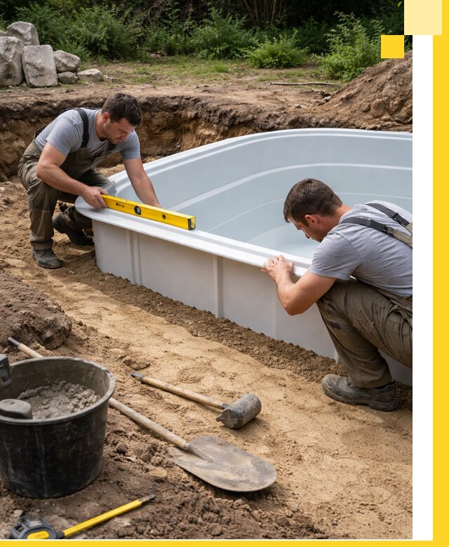 Производство и установка пластиковых бассейнов в Пятигорске под ключ