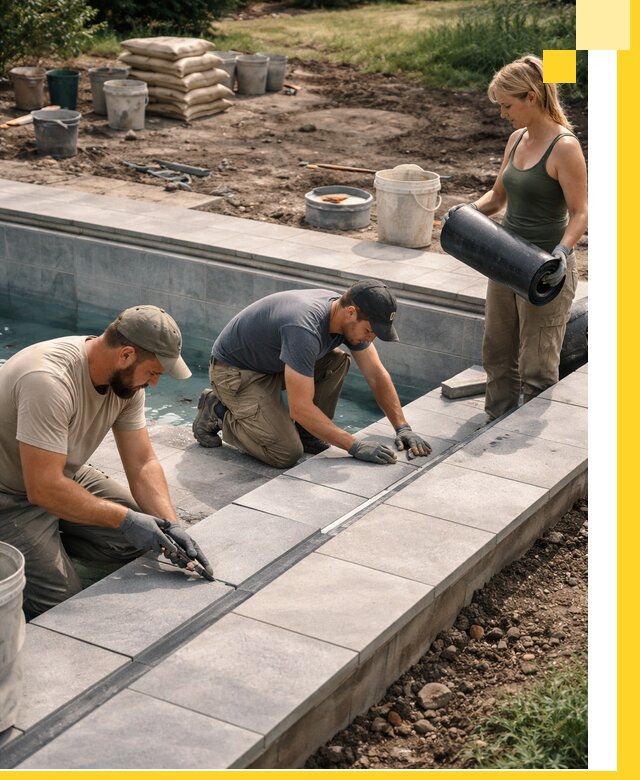 Строительство и монтаж уличных бассейнов под ключ в Пятигорске