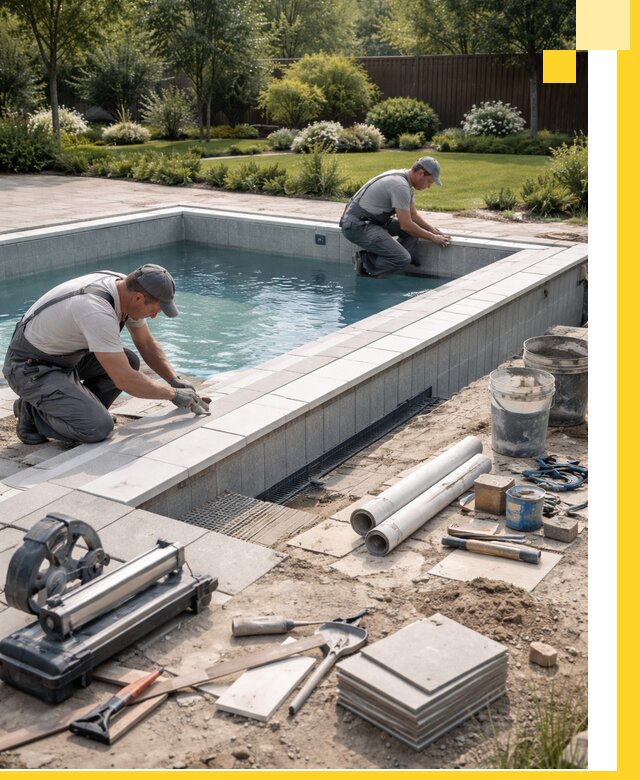 Строительство открытых бассейнов под ключ в Пятигорске профессионально