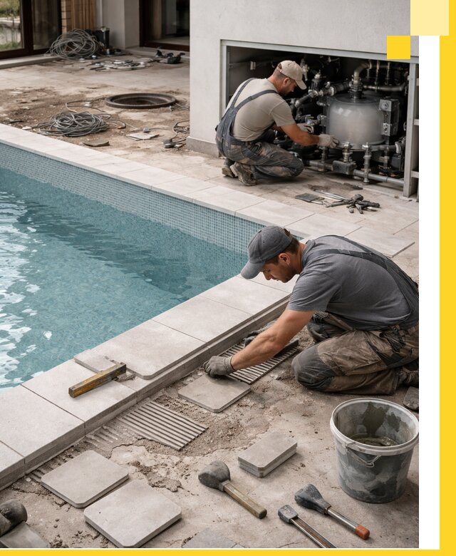 Строительство и монтаж бассейнов в коттедже в Пятигорске