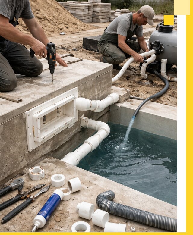 Строительство скиммерных бассейнов под ключ в Пятигорске