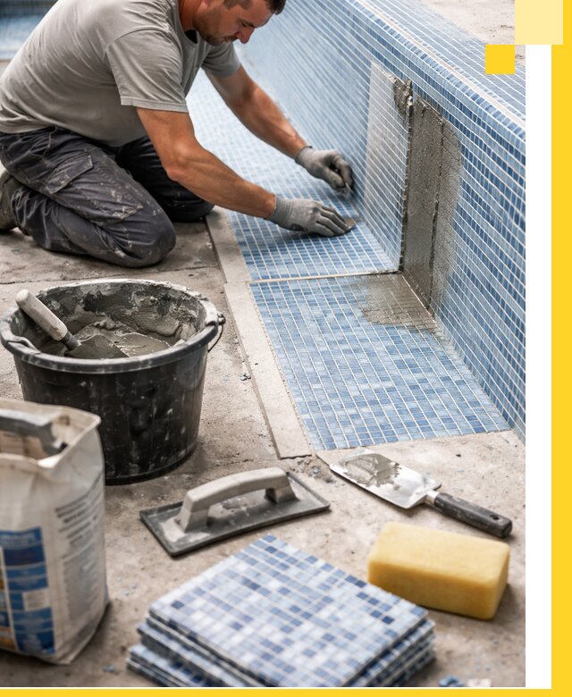 Укладка и ремонт мозаики для бассейнов под ключ в Пятигорске