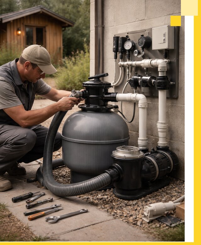 Продажа и монтаж фильтров и насосов для бассейнов в Пятигорске