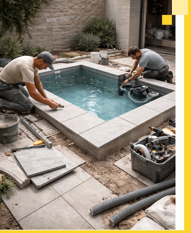 Мини бассейны под ключ в Пятигорске, дизайн и установка