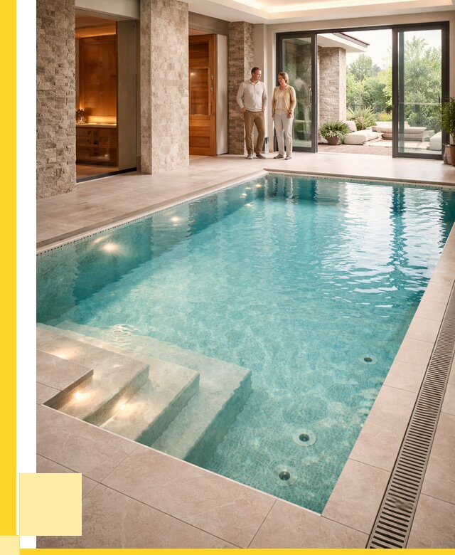 Бассейн во дворе в Пятигорске: проект, отделка от 1232760 р. | ЭриданПтг