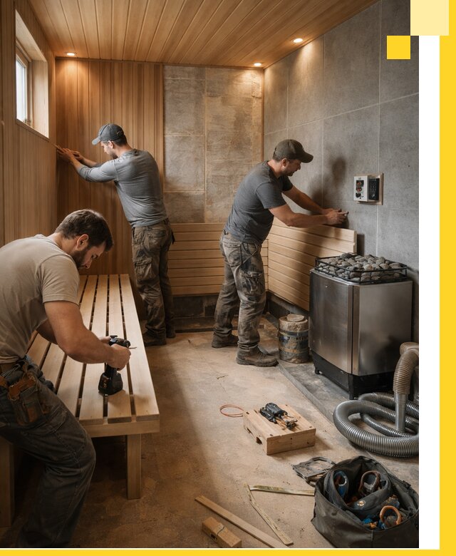 Сауны под ключ в Пятигорске, проектирование, строительство, отделка