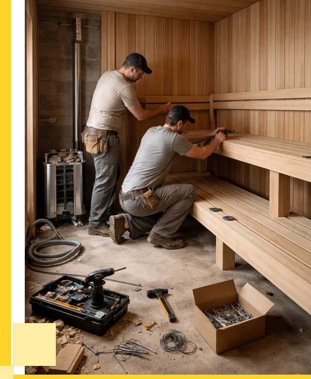Монтаж саун под ключ в Пятигорске от 123276 р. | ЭриданПтг