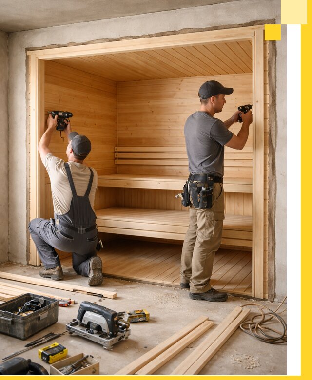 Монтаж саун под ключ в Пятигорске — проектирование и установка