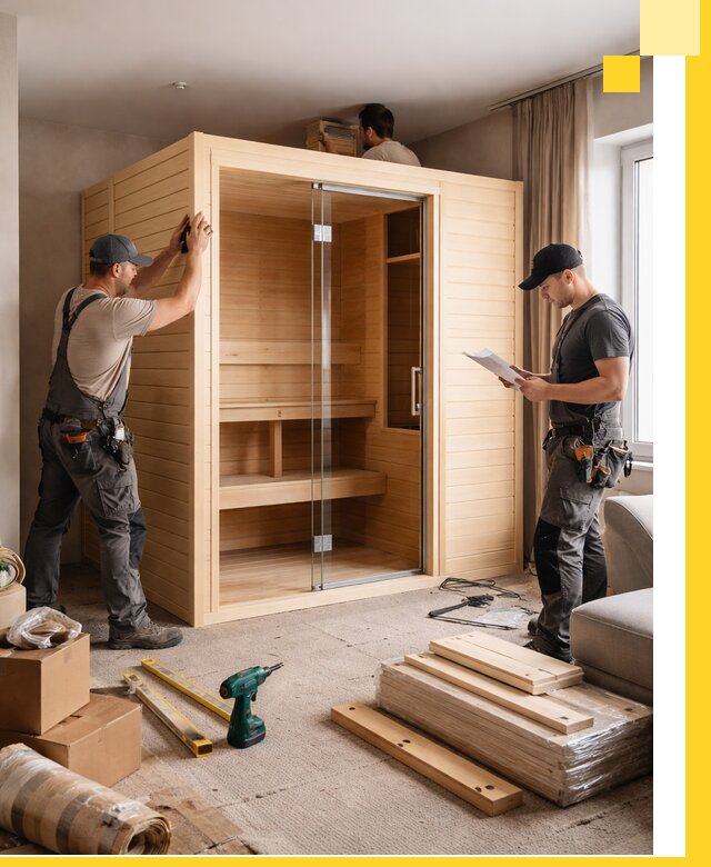 Установка и благоустройство саун в квартире в Пятигорске