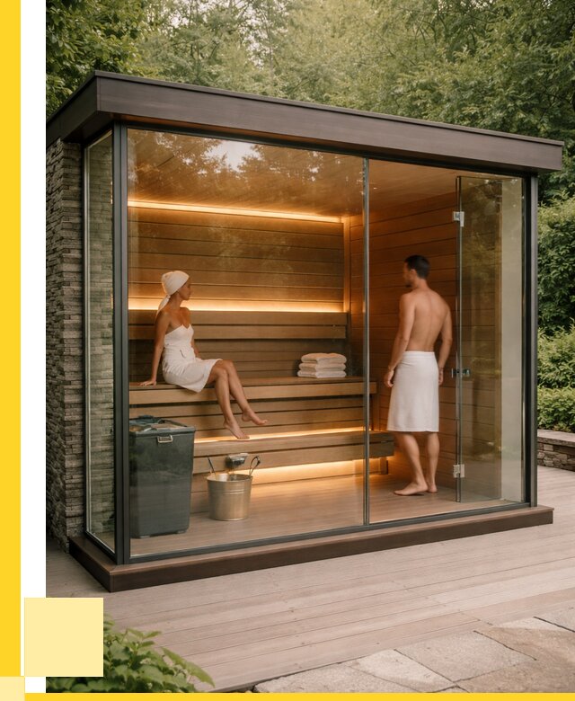 Сауна стеклянная и двери для сауны в Пятигорске от 256825 р. | ЭриданПтг