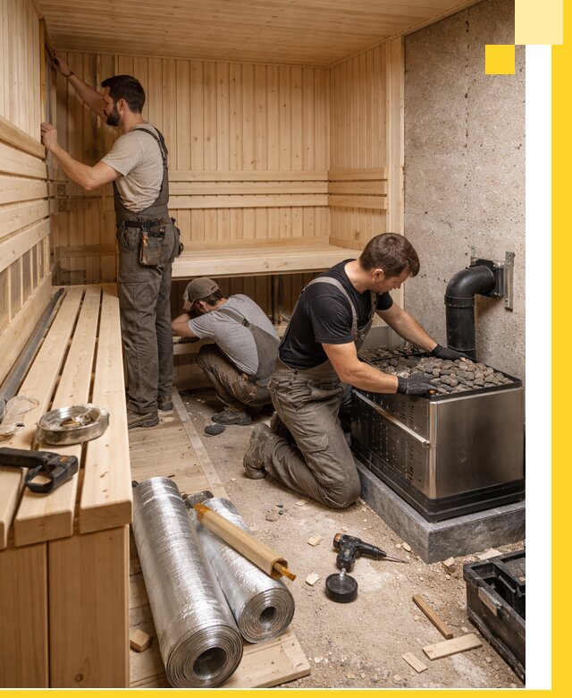 Индивидуальные сауны на заказ в Пятигорске под ключ, проект и монтаж