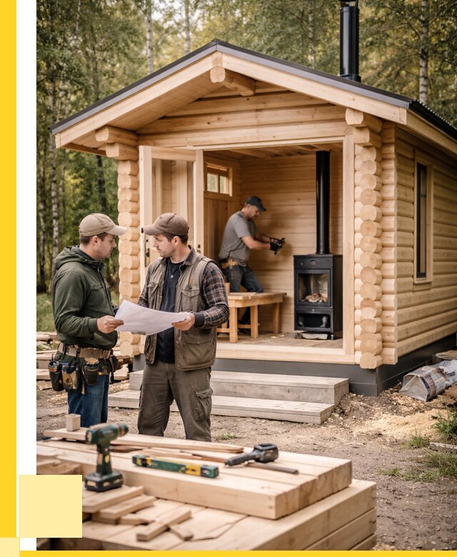 Монтаж бань под ключ в Пятигорске — от 205460 р. | ЭриданПтг