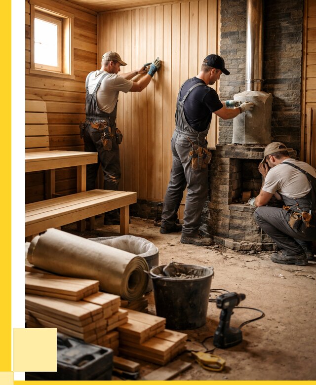 Ремонт бань под ключ в Пятигорске от 46229 р. | ЭриданПтг