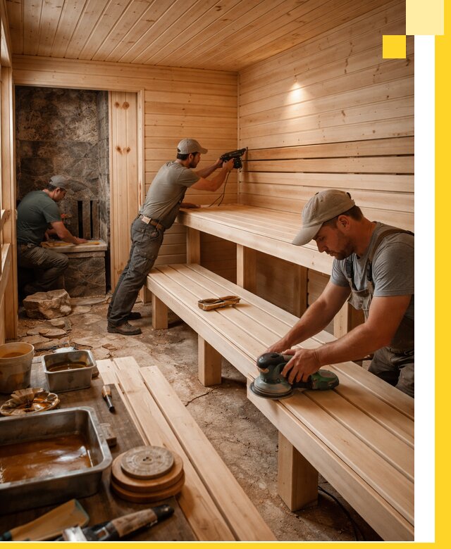 Профессиональная отделка бань в Пятигорске под ключ, с гарантией