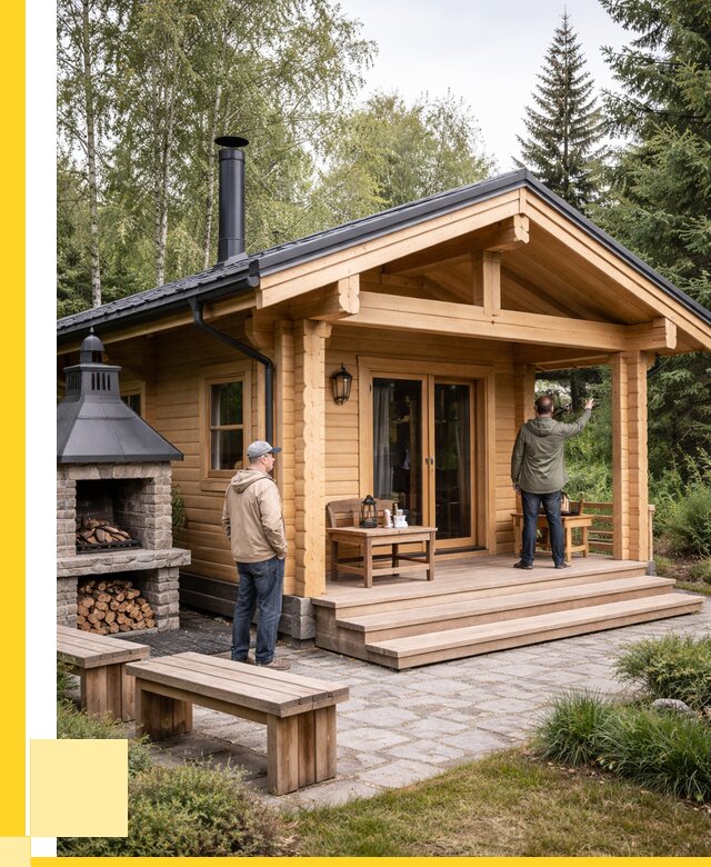 Деревянные бани под ключ в Пятигорске от 462285 р. | ЭриданПтг