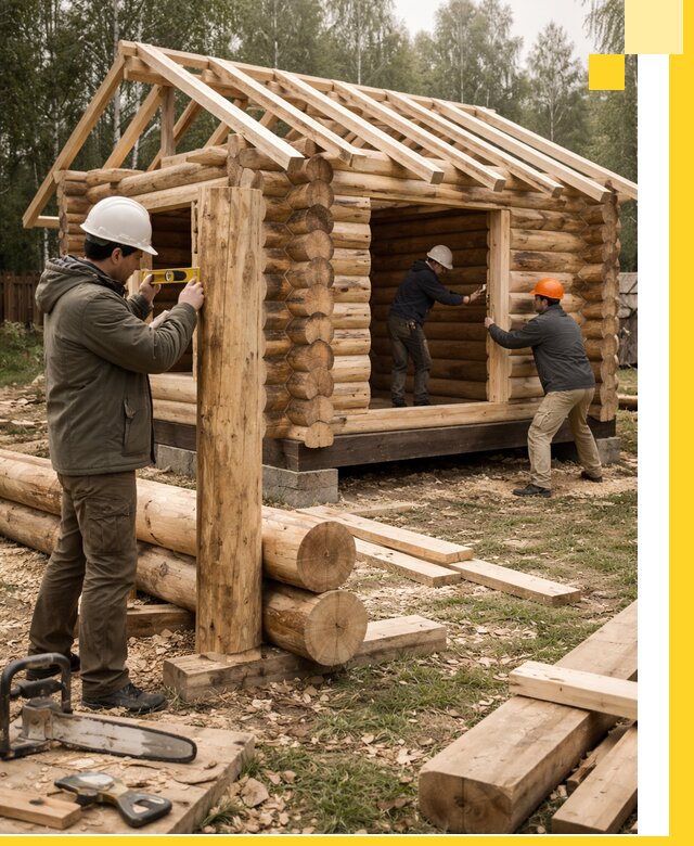 Строительство бань для дачи под ключ в Пятигорске с доставкой и монтажом