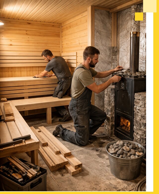 Дизайн и строительство интерьеров бань под ключ в Пятигорске