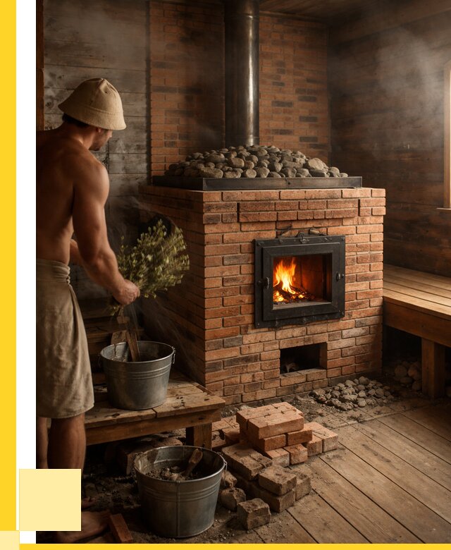 Кирпичные банные печи в Пятигорске от 92457 р. | ЭриданПтг