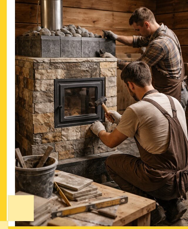 Облицовка банной печи в Пятигорске от 15410 р. | ЭриданПтг