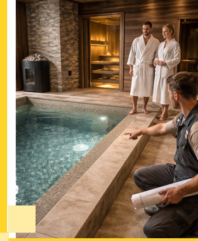 Проект бани с бассейном под ключ в Пятигорске от 66775 р. | ЭриданПтг