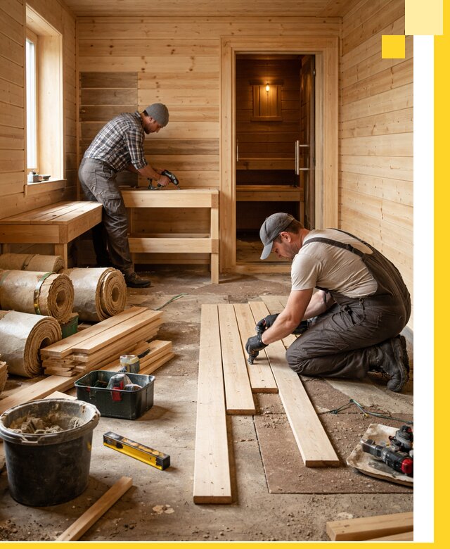 Индивидуальный проект бани с комнатой отдыха под ключ в Пятигорске