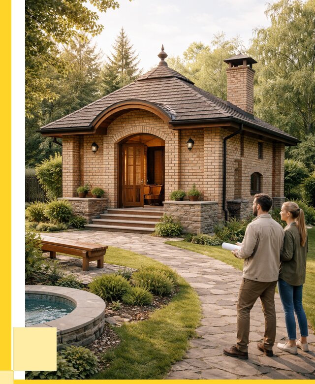 Проект кирпичной бани в Пятигорске от 30819 р. | ЭриданПтг