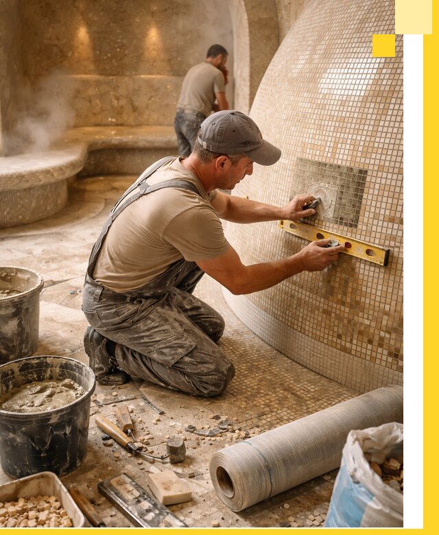 Хамам под ключ в Пятигорске: проектирование, строительство, отделка