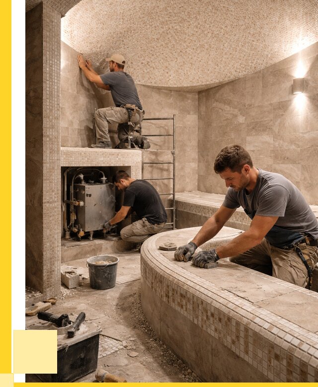 Монтаж хамамов под ключ в Пятигорске от 256825 р. ЭриданПтг