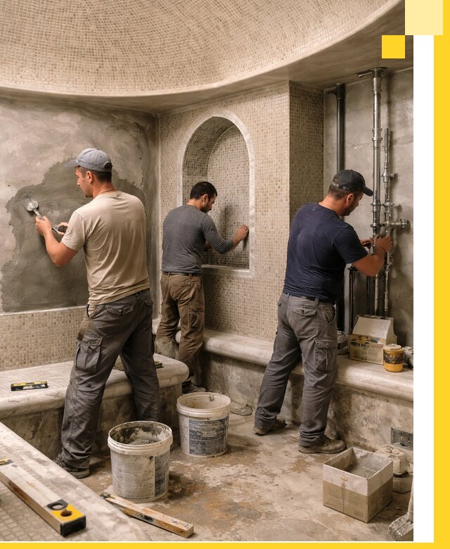 Профессиональный монтаж хамамов под ключ в Пятигорске с гарантией