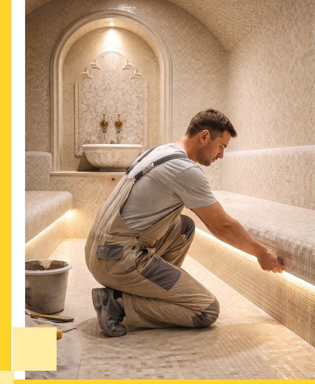 Отделка хамамов под ключ в Пятигорске от 5650 р. | ЭриданПтг