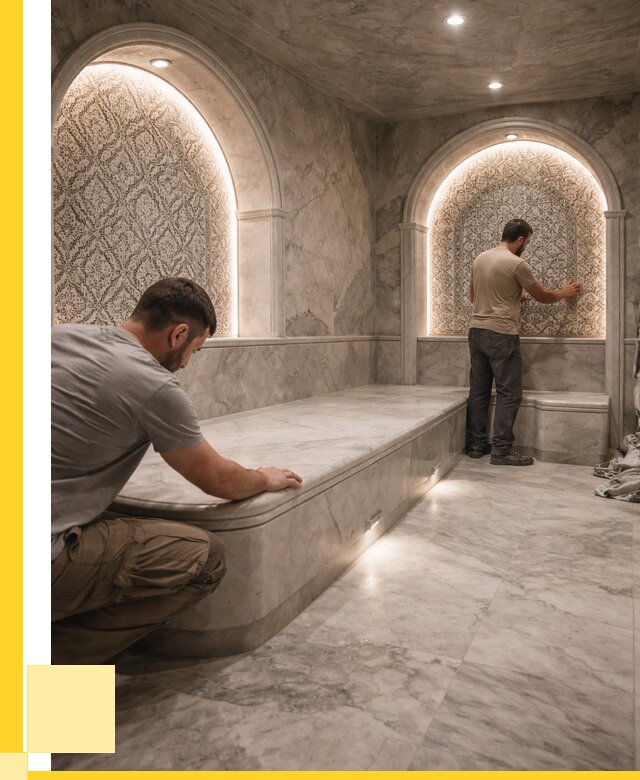 Турецкие бани под ключ в Пятигорске от 256825 р. | ЭриданПтг