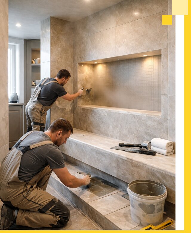 Профессиональное строительство хамама в квартире в Пятигорске