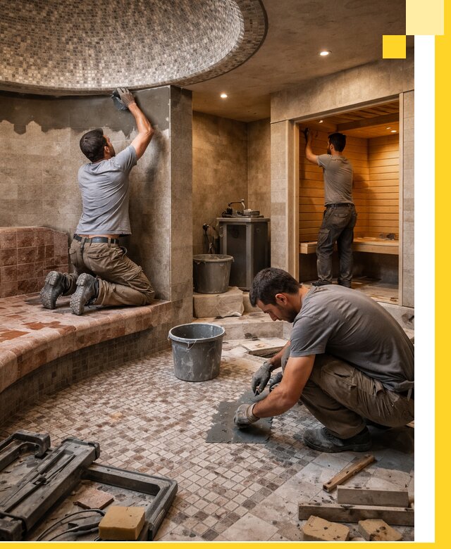 Проект и строительство хамама бани и сауны под ключ в Пятигорске