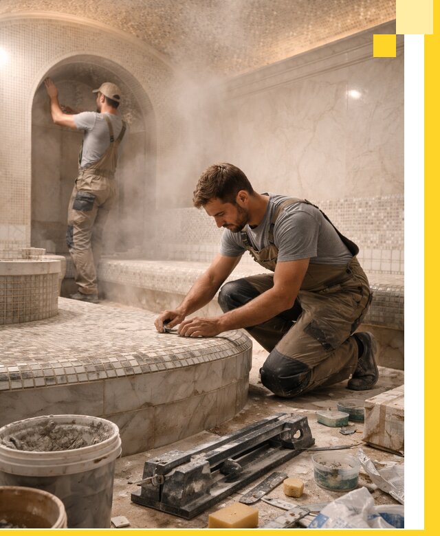 Профессиональный дизайн хамама и SPA под ключ в Пятигорске